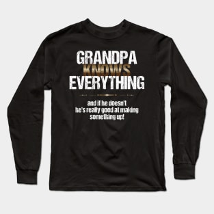 Grandpa Knows Grandparent S Day Long Sleeve T-Shirt